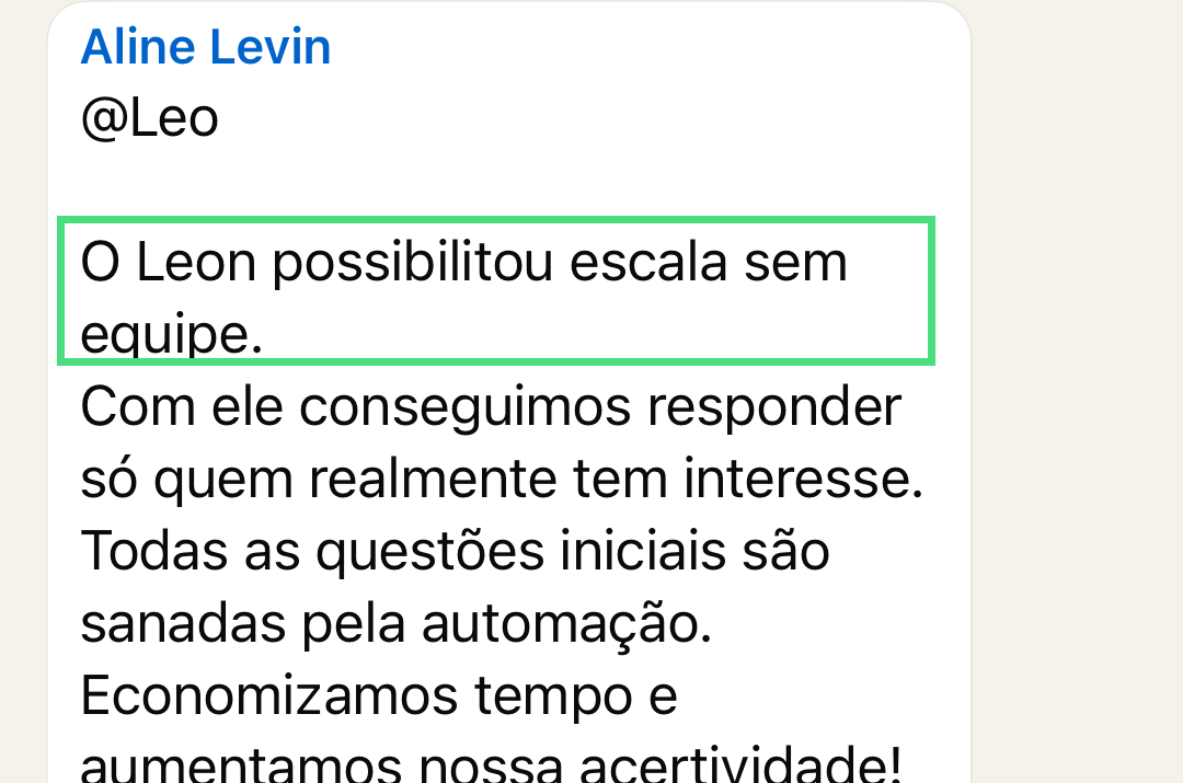 Conversa de Aline Levin sobre escala e qualificação sem aumentar a equipe.